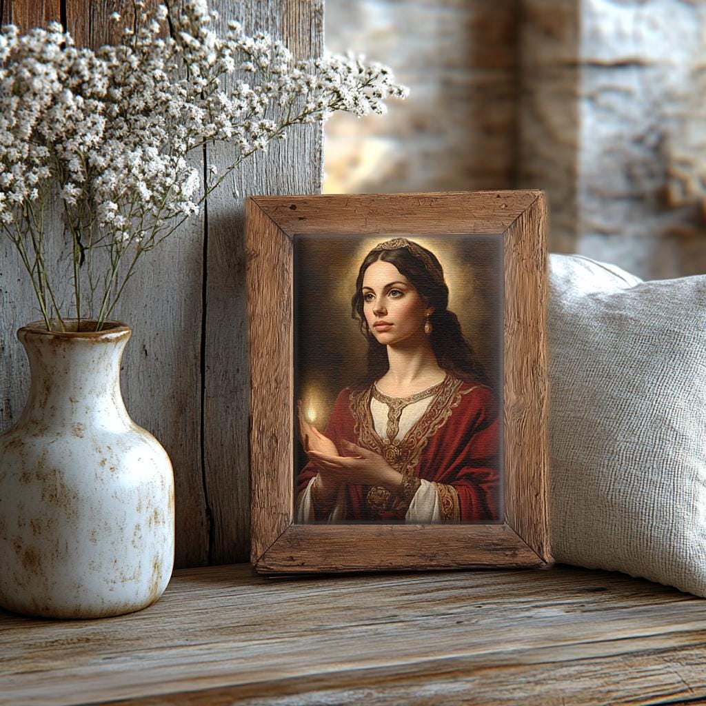Saint Flavia Domitilla Religious Art DIGITAL DOWNLOAD Custom