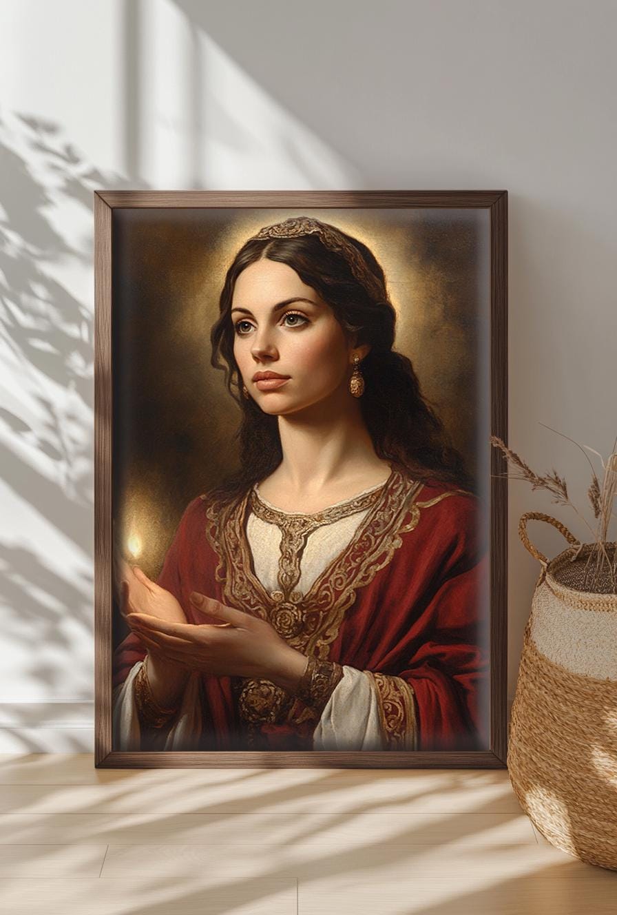 Saint Flavia Domitilla Religious Art DIGITAL DOWNLOAD Custom