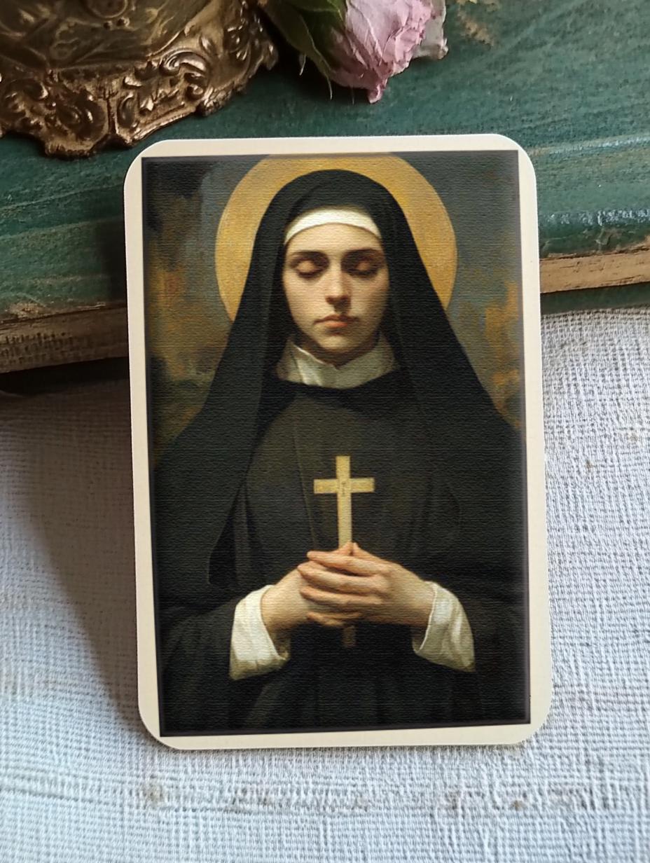 Saint Scholastica Religious Art Print | Patron Saint of Prayer & Spirituality | Digital Download