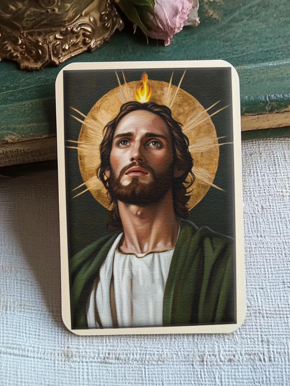 Saint Jude Print - Religious Art Digital Download, Inspirational Wall Decor, Christian Artwork, Gift for Faith & Hope