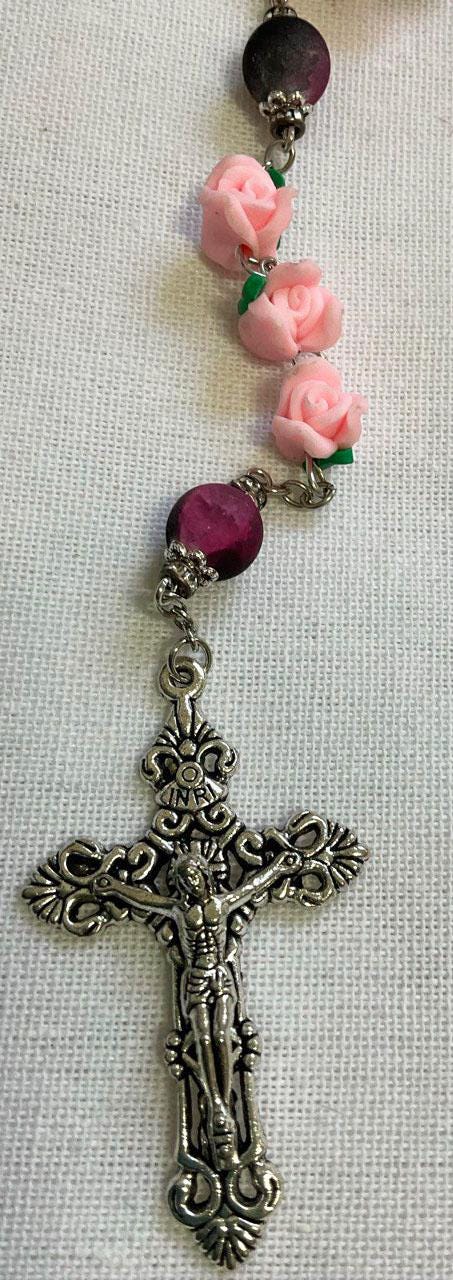 Our Lady of Guadalupe Rosary Full of Roses | Catholic Virgin Mary Prayer Beads for Devotion
