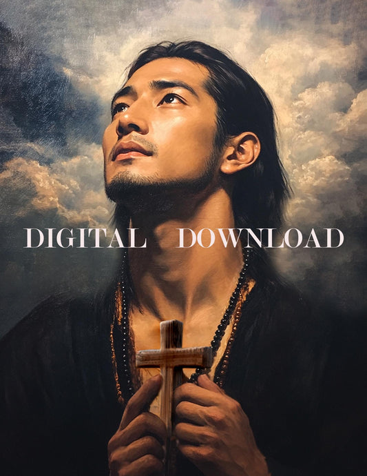 St Lorenzo Ruiz DIGITAL DOWNLOAD Religious Catholic Art Print Christian