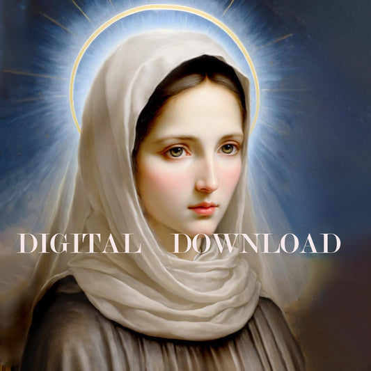 St Angela Merici Catholic Image | DIGITAL DOWNLOAD Religious Art Print Christian