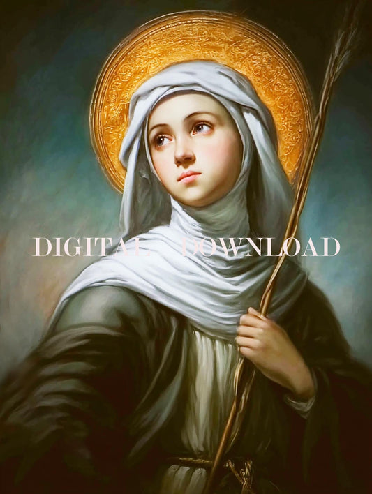 St Angela Merici Catholic DIGITAL DOWNLOAD Religious Art Print Christian