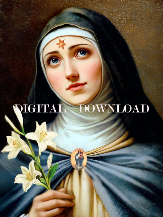 St Beatrice of Silva Meneses DIGITAL DOWNLOAD Religious Art Print Christian