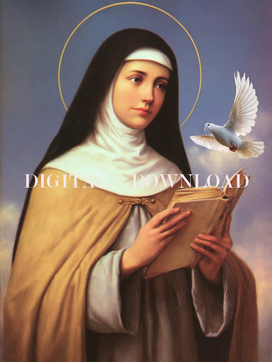 St Teresa of Avila Catholic Religious Art | Digital Download Print