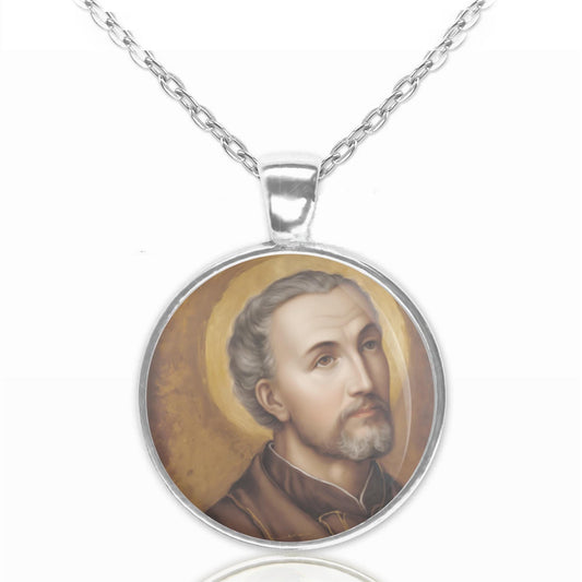 St Jean de Brebeuf French Jesuit Missionary Catholic Necklace Medal Pendant Jewelry