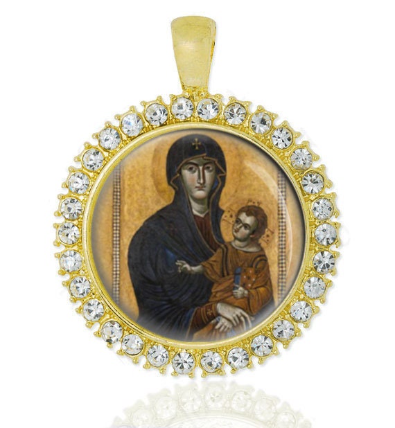 Salus Populi Romani Protectress | Salvation of the Roman People Pendant Antique Byzantine Icon