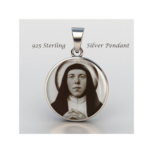 Saint Teresa Of Jesus Of Los Andes Catholic sterling silver 925 Christian Medal image 0