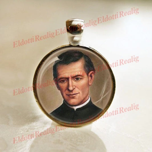 St. Agostino Roscelli - Catholic Medal Pendant Christian Religious Jewelry
