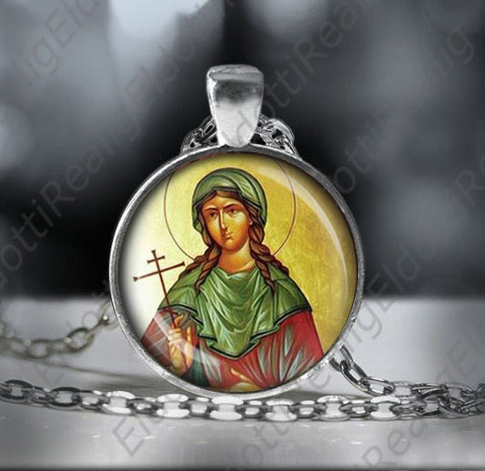 St Juliana Falconieri Catholic Necklace Pendant Christian Medal Patron