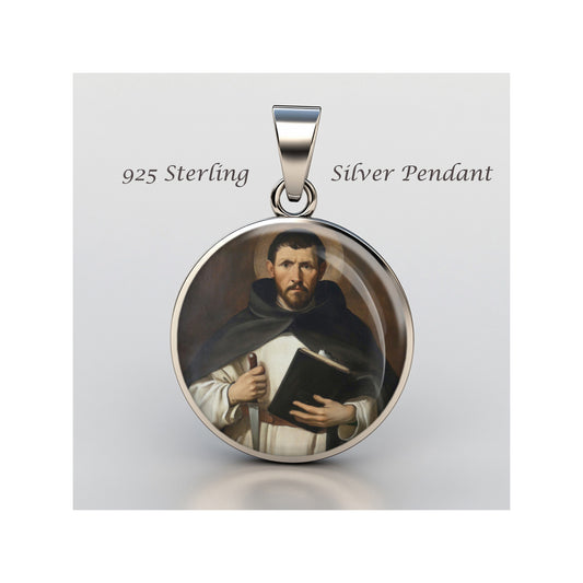 Saint Peter Of Verona Catholic sterling silver 925 Christian Medal Patron image 0
