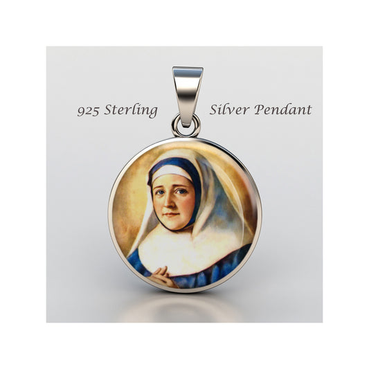 Saint Carmen Salles Y Barangueras Catholic sterling silver 925 Christian Medal image 0