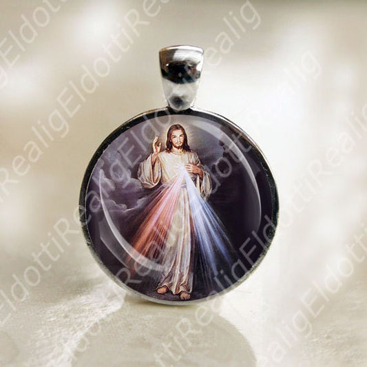 Divine Mercy Jesus Medal Catholic Christian Religious Christian