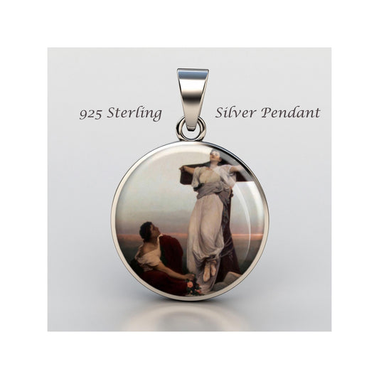 Saint Julia Corsica Gabriel Cornelius Von Max Martyr sterling silver 925  Medal