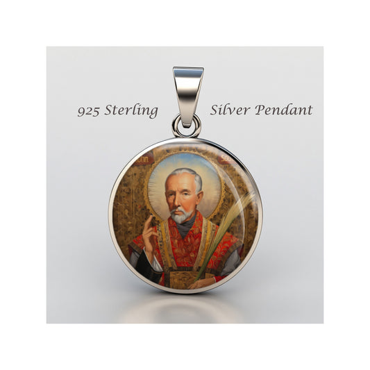 Saint John Southworth Catholic sterling silver 925 Christian Medal Patron image 0