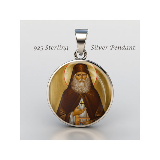 Saint Elias Of Makeevka Catholic sterling silver 925 Christian Medal Patron image 0