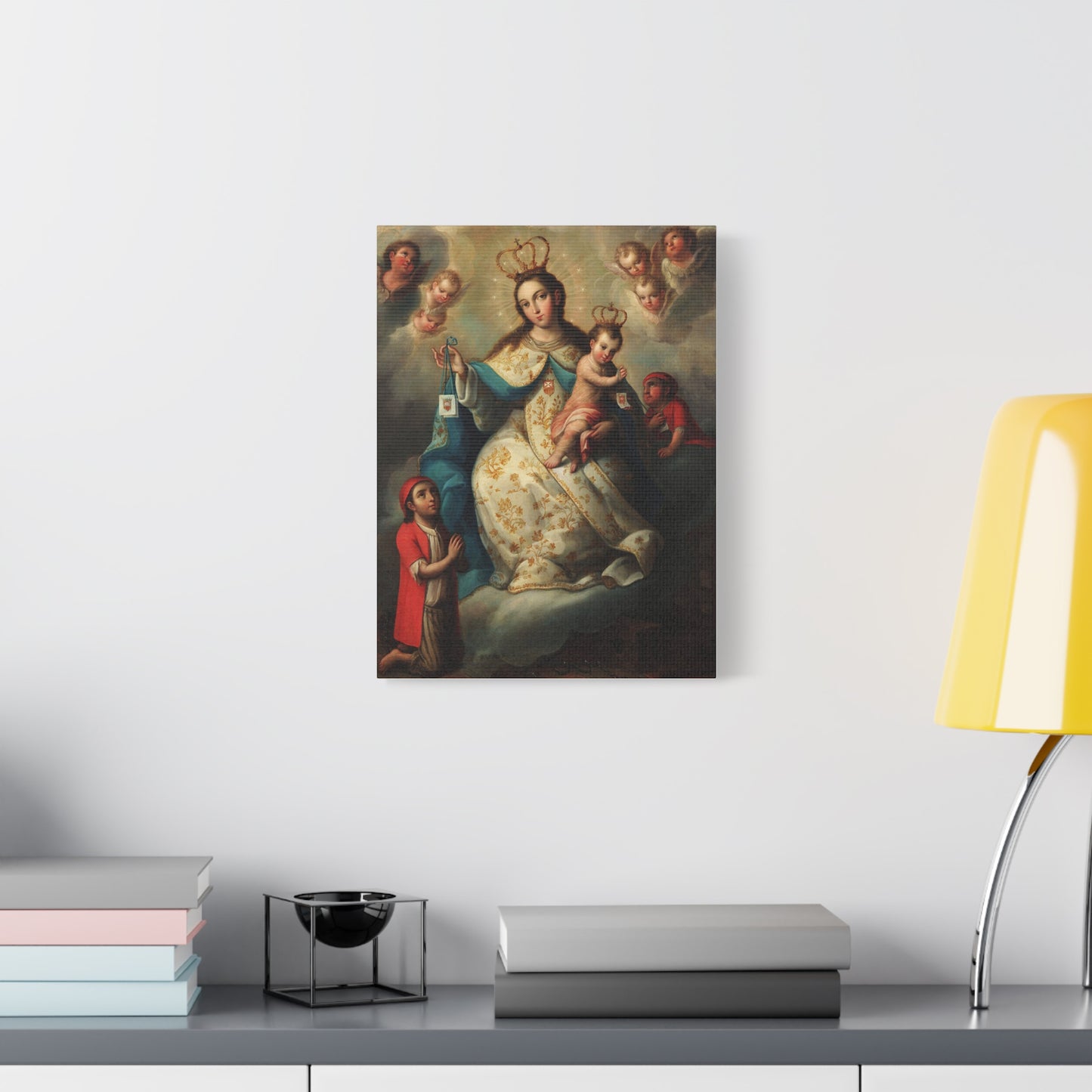 Virgin of Mercyu Catholic HQ Print on Canvas Ready To Hang - Virgin Mary Canvas