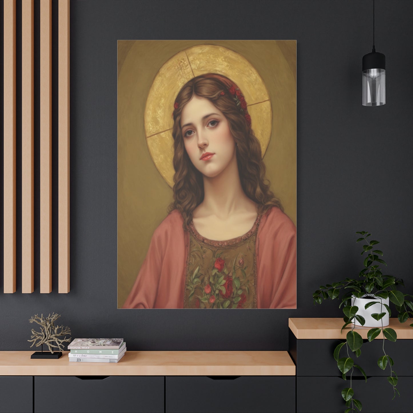 St. Eulalia of Merida Catholic Canvas Wall Art, Christian Decor