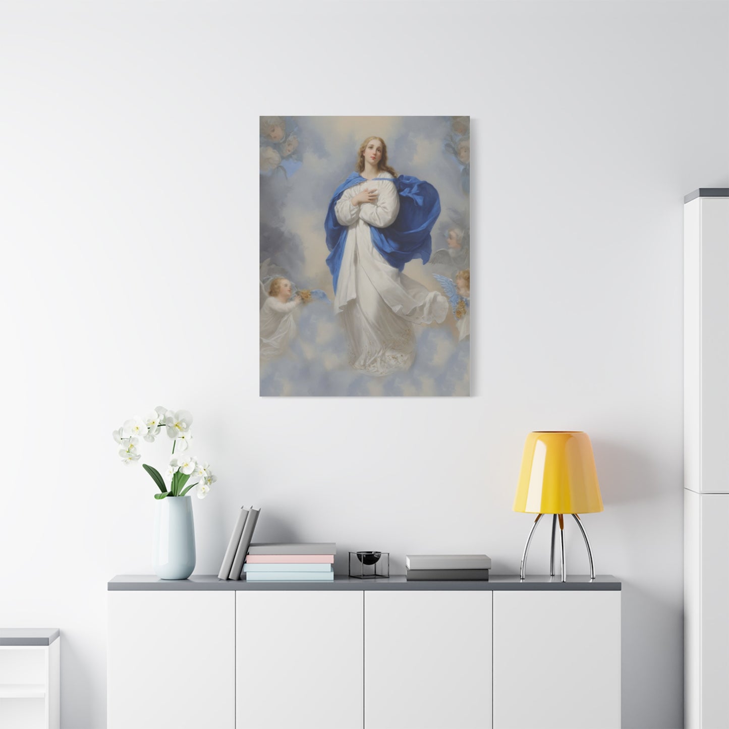 Ready to Hang - Mary Our Lady Assumption Catholic Canvas Wall Art, Christian Decor