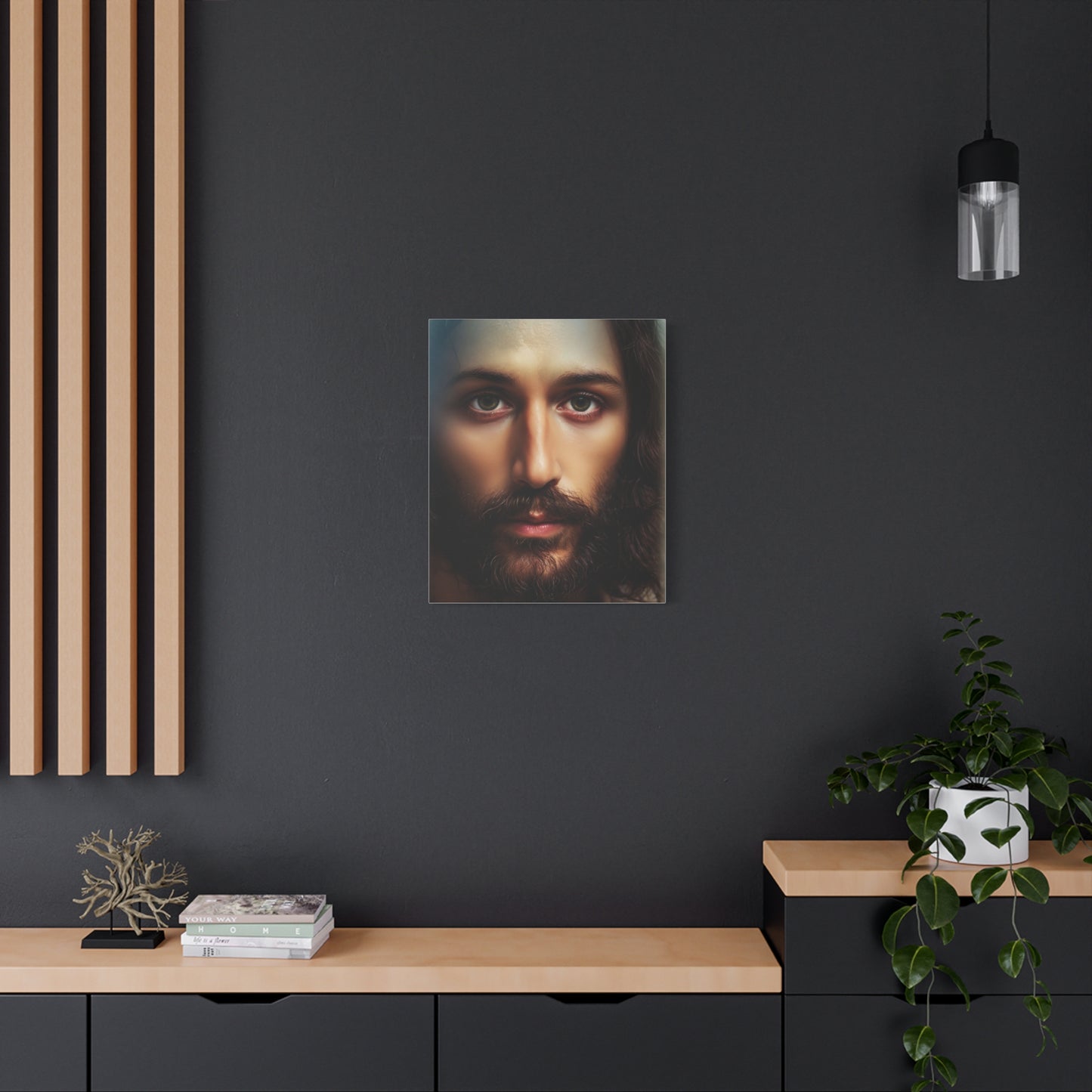Jesus Christ Holy Face Catholic Canvas Wall Art, Christian Decor