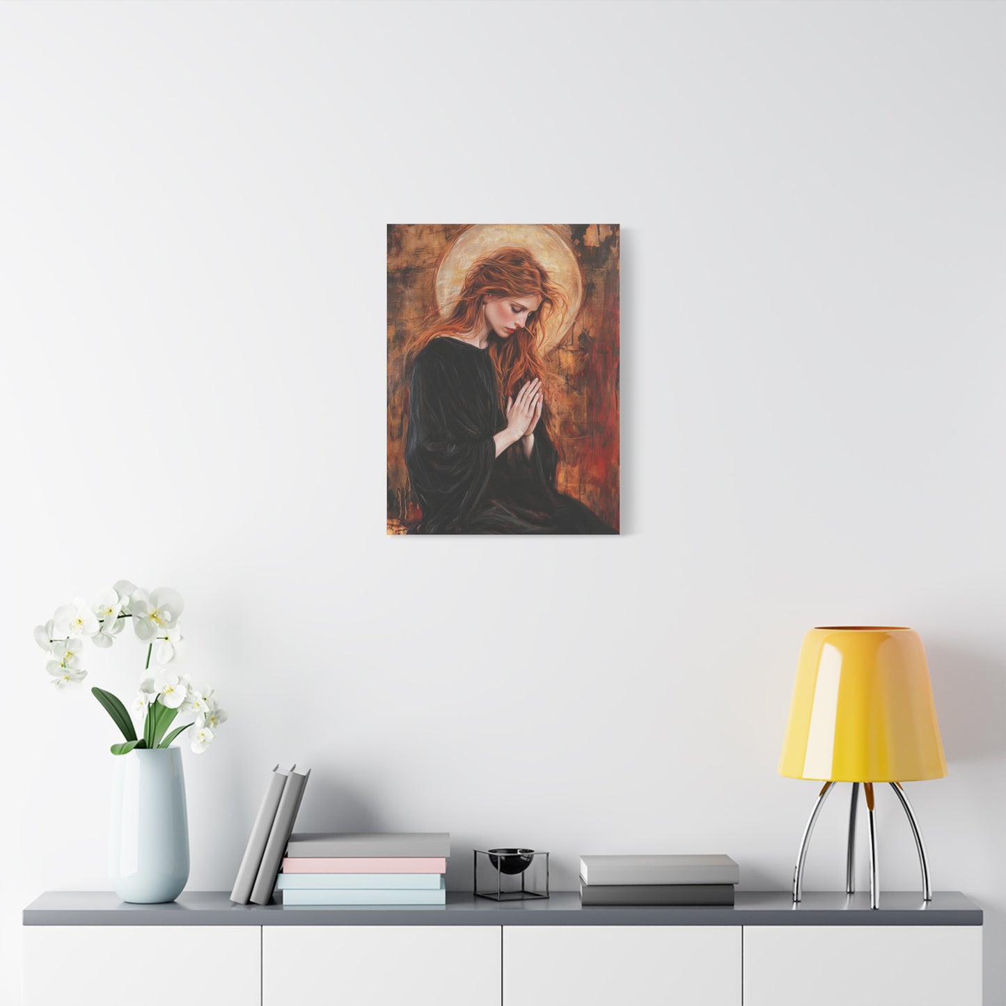 St. Mary Magdalene Catholic Canvas Wall Art, Christian Decor