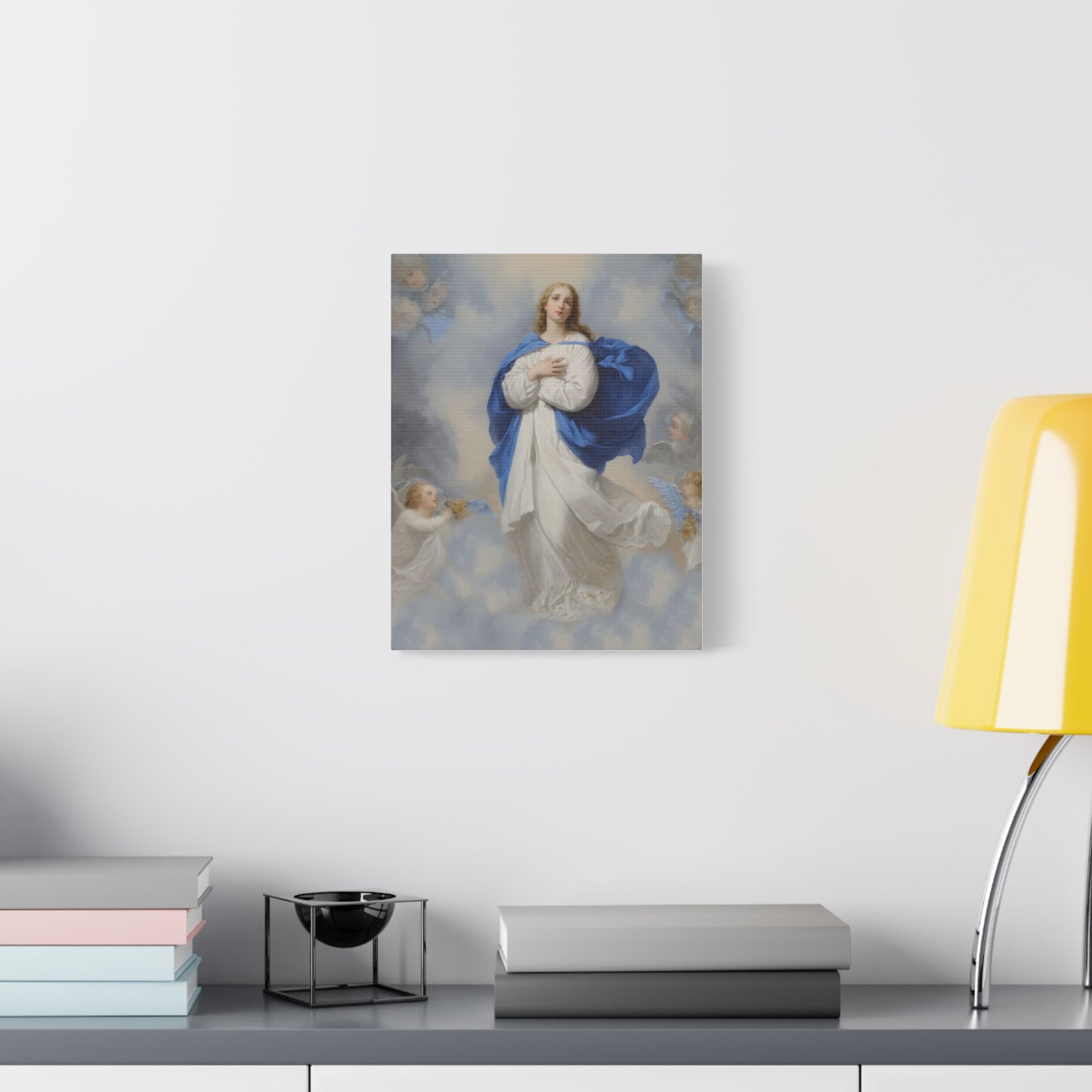 Ready to Hang - Mary Our Lady Assumption Catholic Canvas Wall Art, Christian Decor