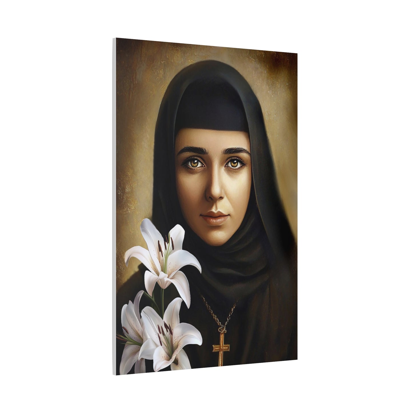 Ready To Hang - St. Rafqa Rebecca Catholic Canvas Wall Art, Christian Decor