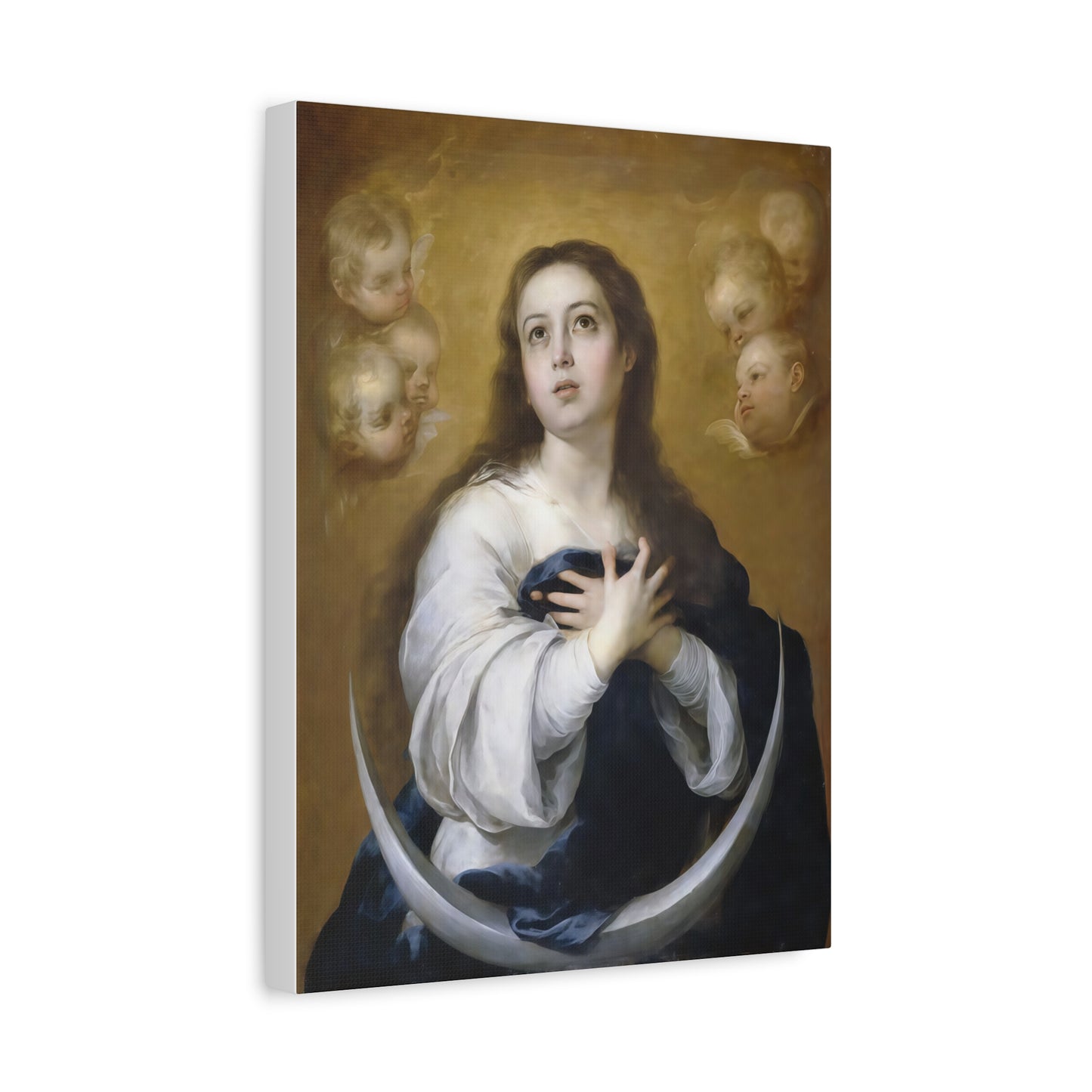 Ready to Hang - Immaculate Conception Virgin Mary Catholic Canvas Wall Art, Christian Decor