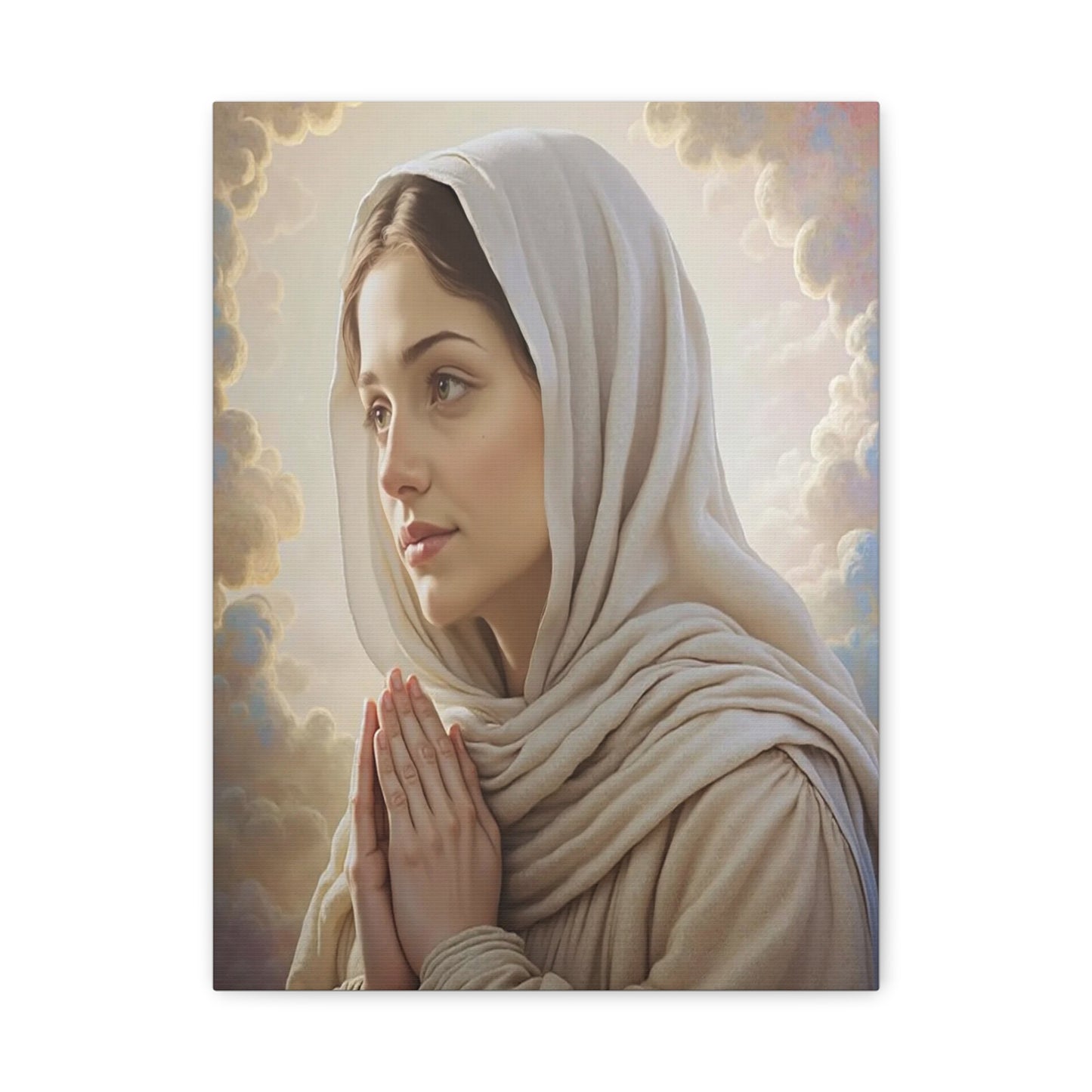 St. Bernadette Canvas Print, Catholic Decor Wall, Gift Religious Christian