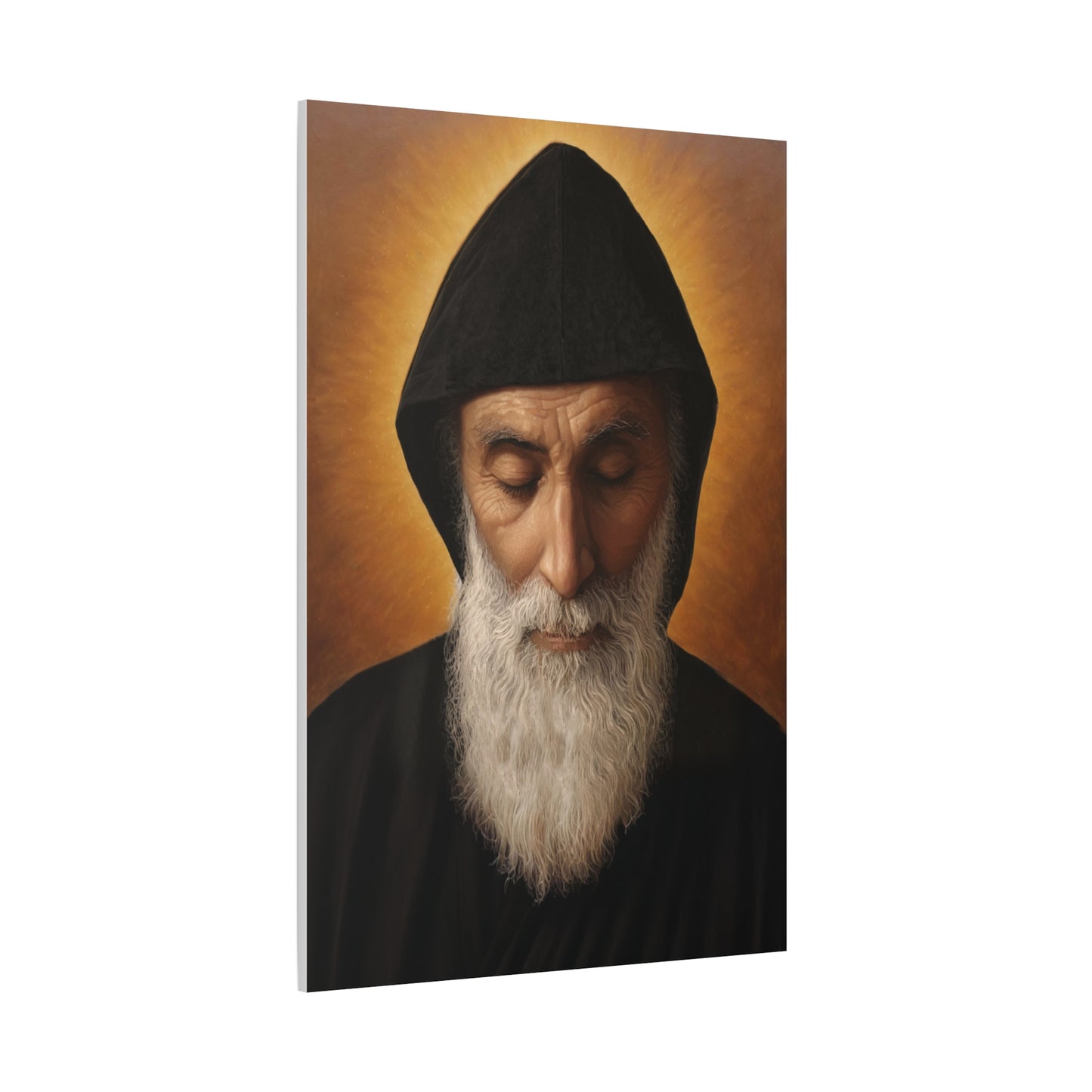 St. Charbel Makhlouf saint Catholic Canvas Wall Art, Christian Decor