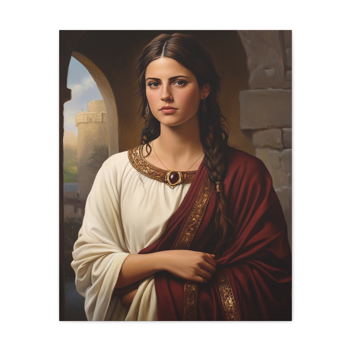 Ready To Hang - St. Quiteria Catholic Canvas Wall Art, Christian Decor