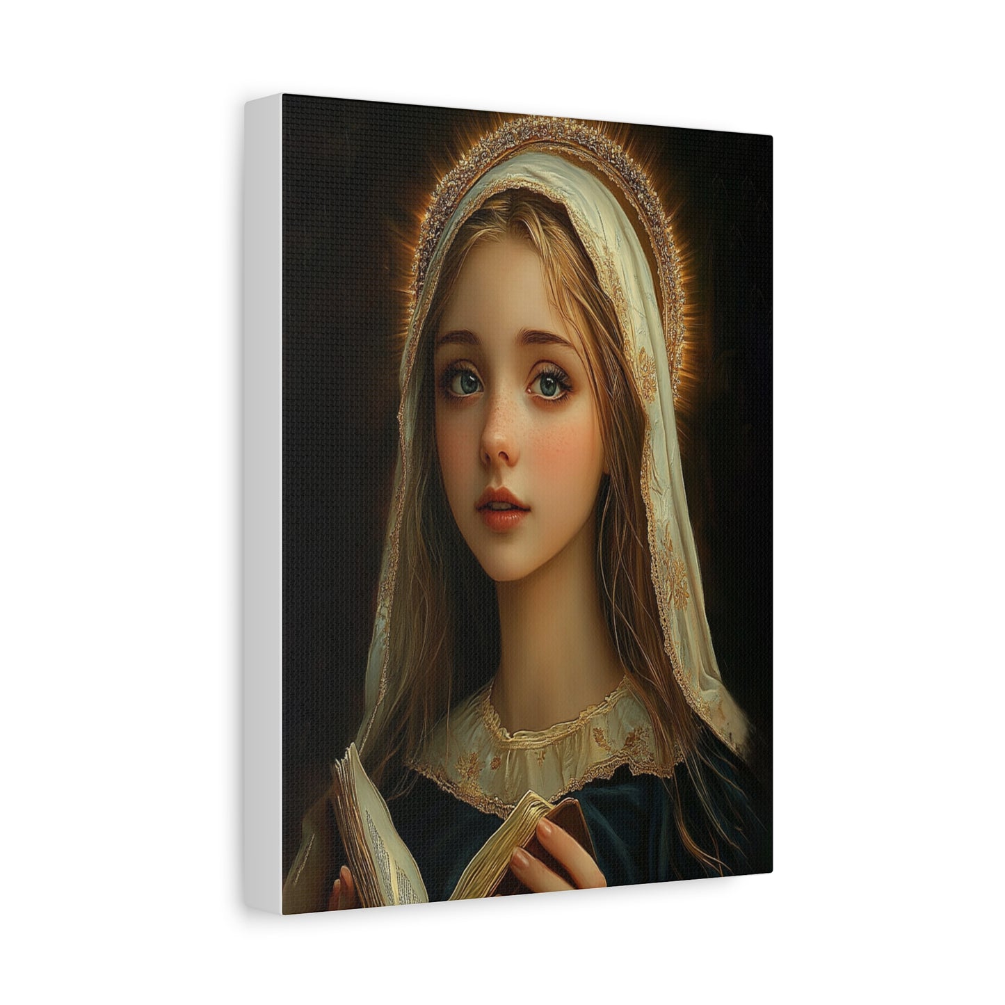 St. Hildegard of Bingen Catholic Canvas Wall Art, Christian Decor
