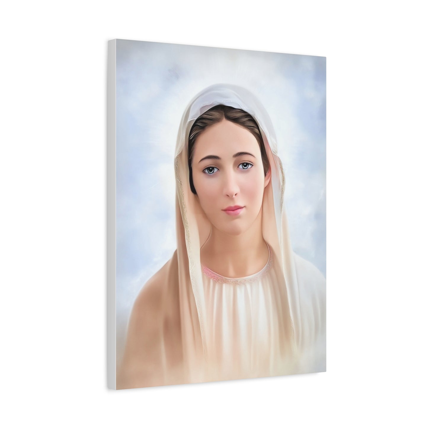 Our Lady Mary Medjugorje Catholic Canvas Wall Art, Christian Decor