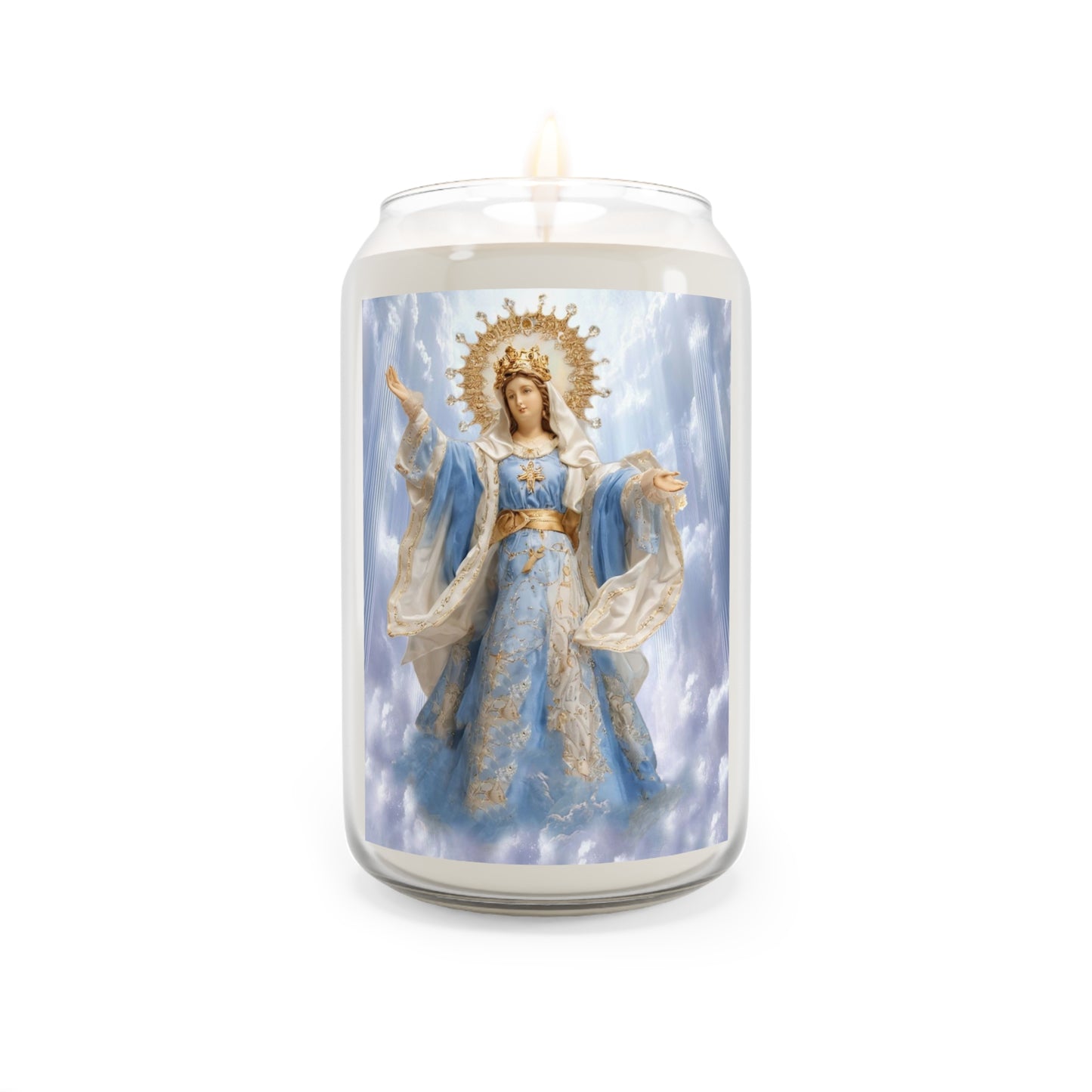Mary Assumption Bulakan Catholic Serenity Scented Candle, 13.75oz | Relaxation Gift, Home Decor, Calm Atmosphere, Religious Decor