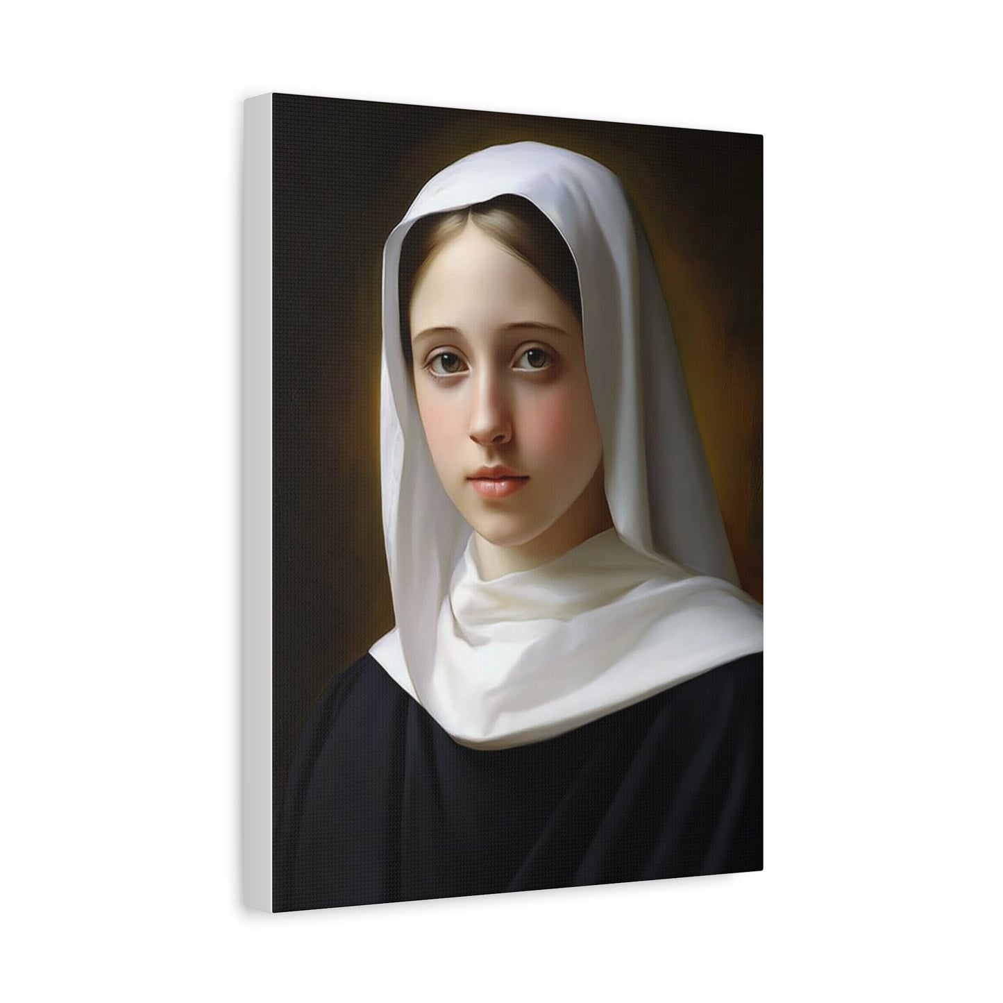 Ships from USA - St Angela Meric Catholic Canvas Wall Art, Christian Decor