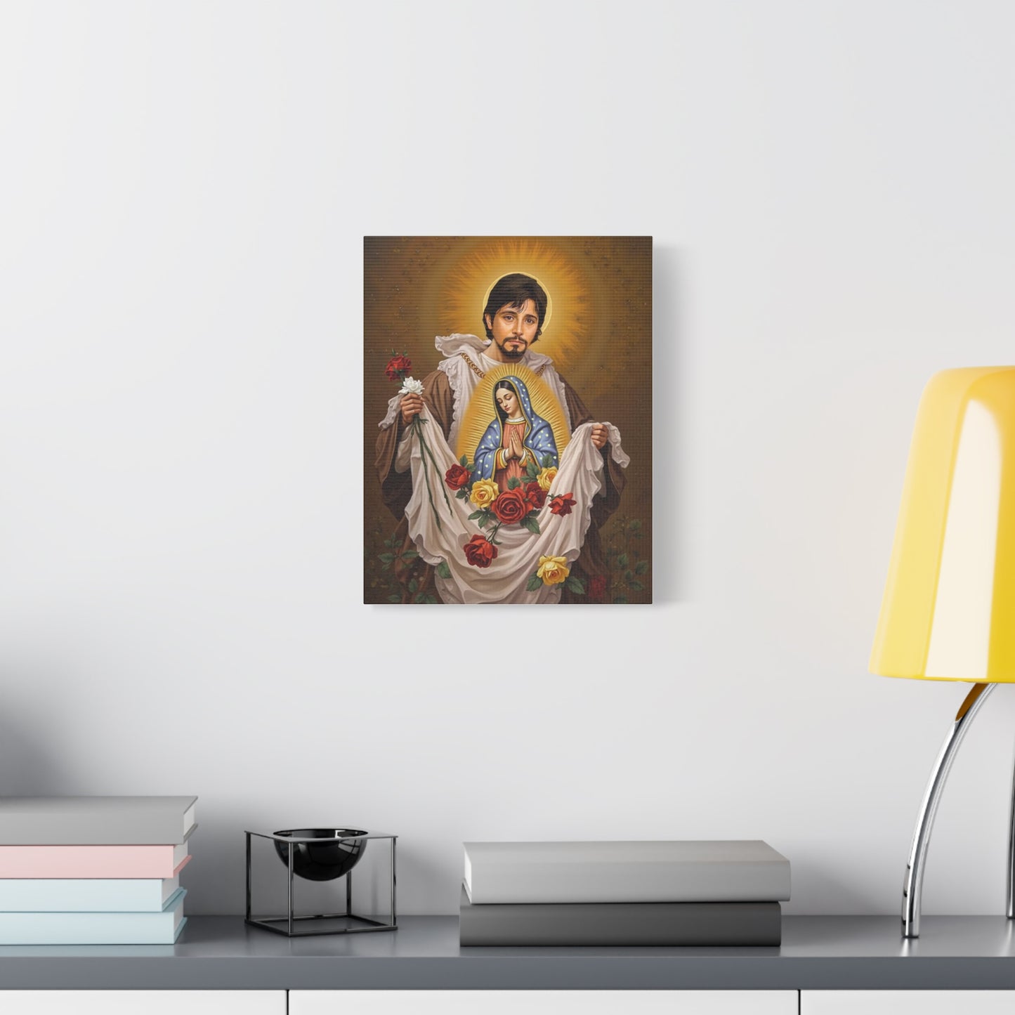 St. Juan Diego Catholic Canvas Wall Art, Christian Decor
