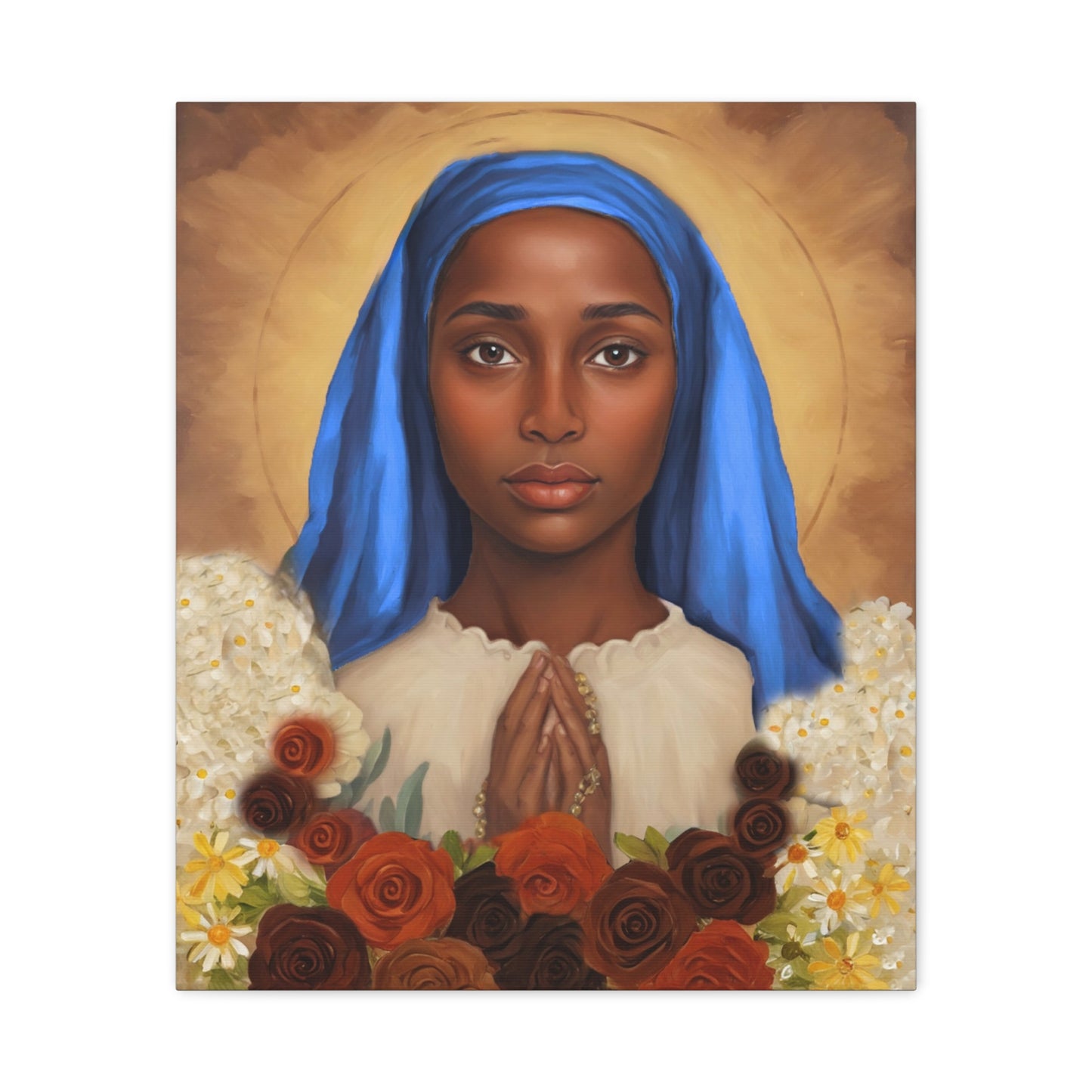 Our Lady of Kibeho Catholic Canvas Wall Art, Christian Decor