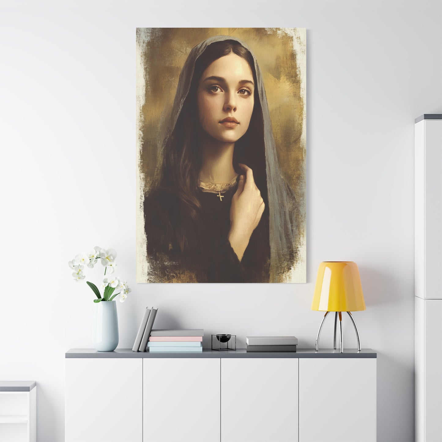 St. Clelia Barbieri Catholic Canvas Wall Art, Christian Decor