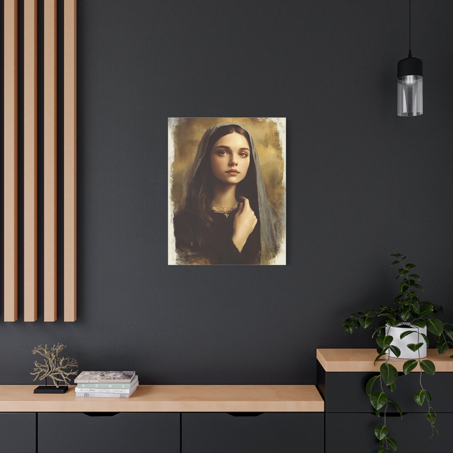 St. Clelia Barbieri Catholic Canvas Wall Art, Christian Decor