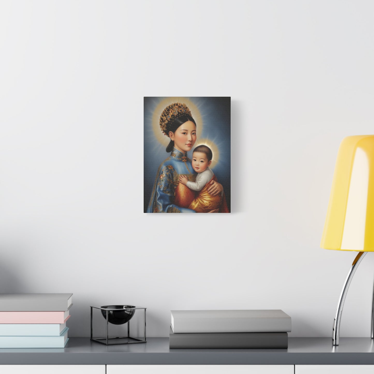 Our Lady of China Virgin Mary Catholic Canvas Wall Art, Christian Decor