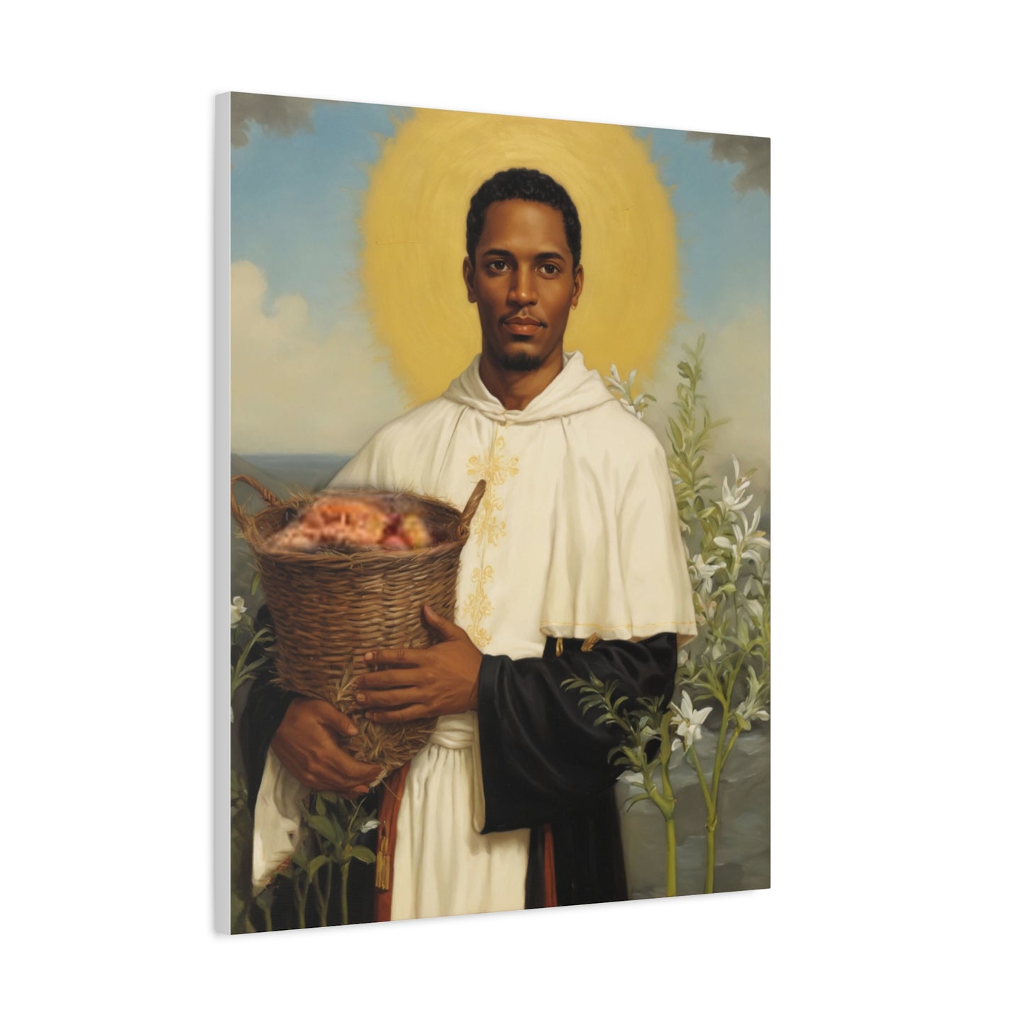 Ready To Hang - St. Martin de Porres Catholic Canvas Wall Art, Christian Decor