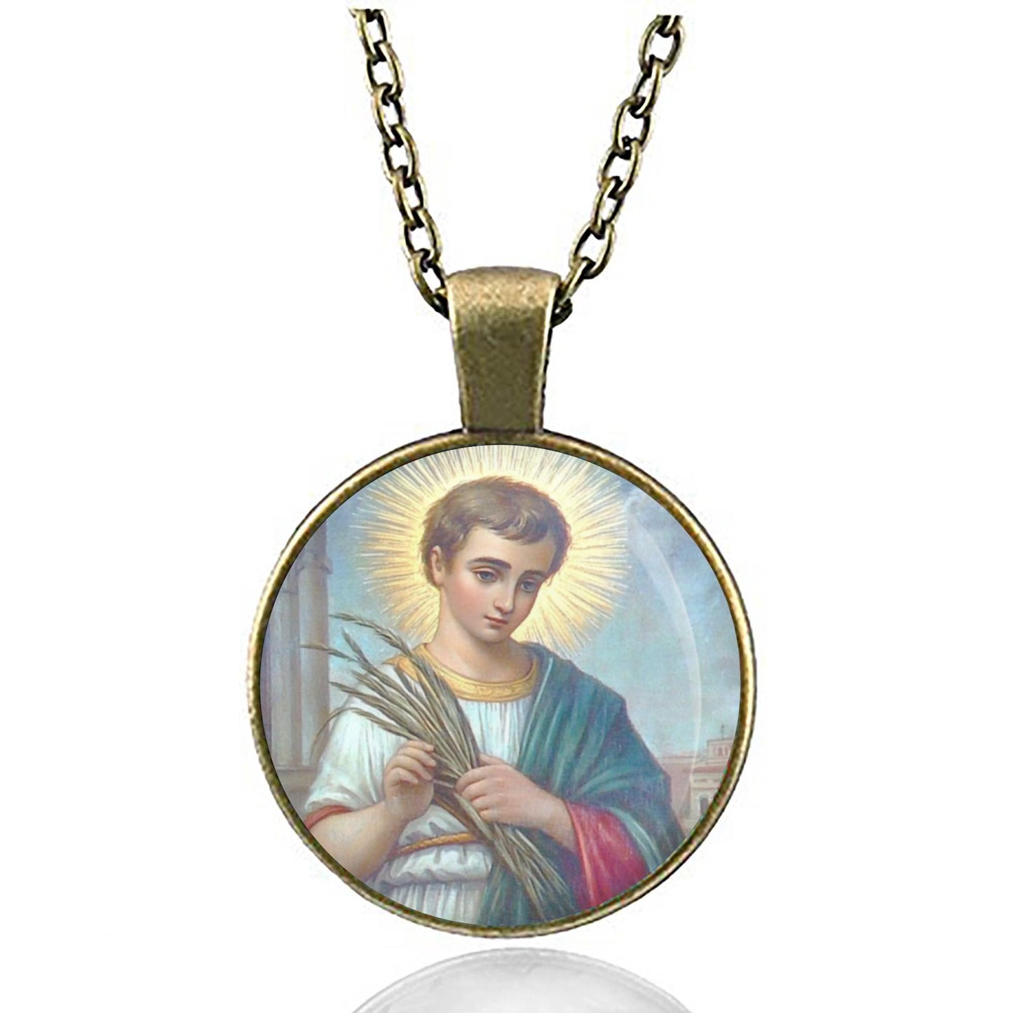 St. Tarsicius Saint Tarcisius  Necklace Medal Pendant Jewelry