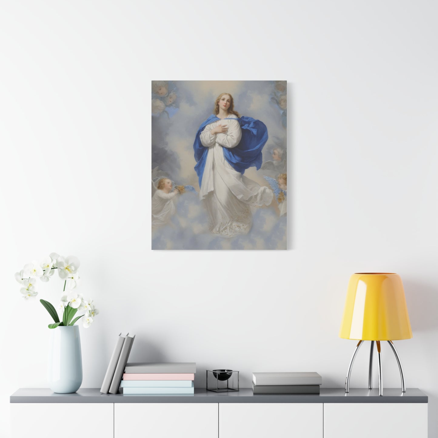 Ready to Hang - Mary Our Lady Assumption Catholic Canvas Wall Art, Christian Decor