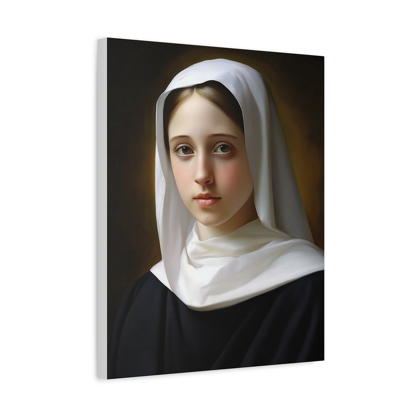 Ships from USA - St Angela Meric Catholic Canvas Wall Art, Christian Decor