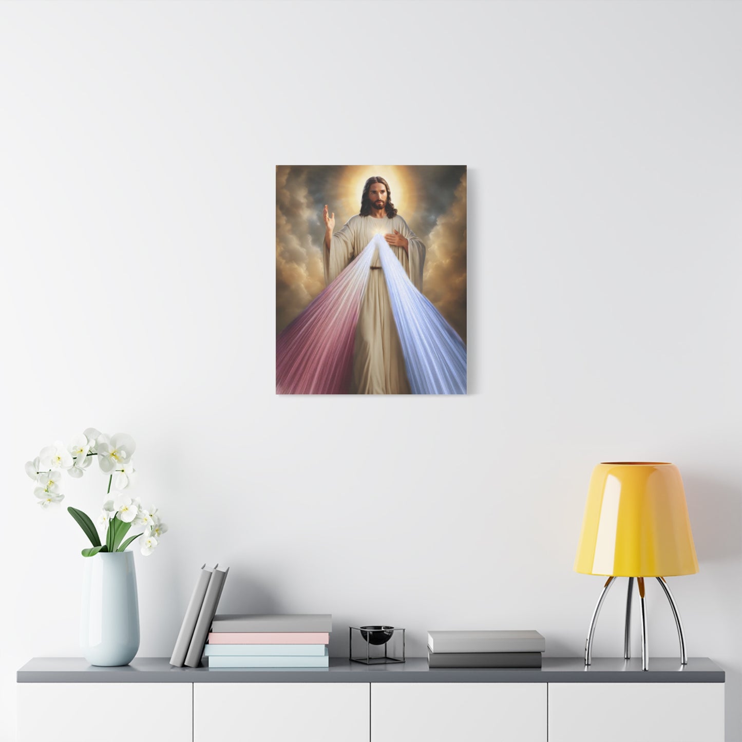Jesus Divine Mercy Catholic Canvas Wall Art, Christian Decor