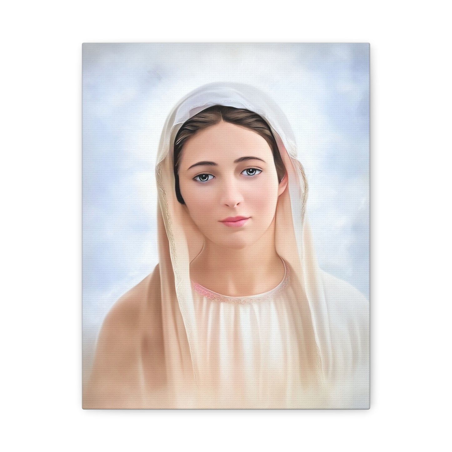 Our Lady Mary Medjugorje Catholic Canvas Wall Art, Christian Decor