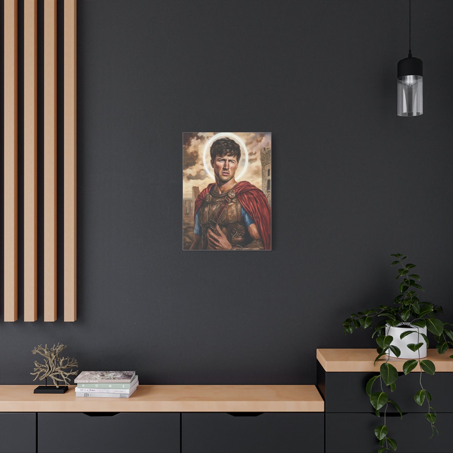 St. Expedite Catholic Canvas Wall Art, Christian Decor