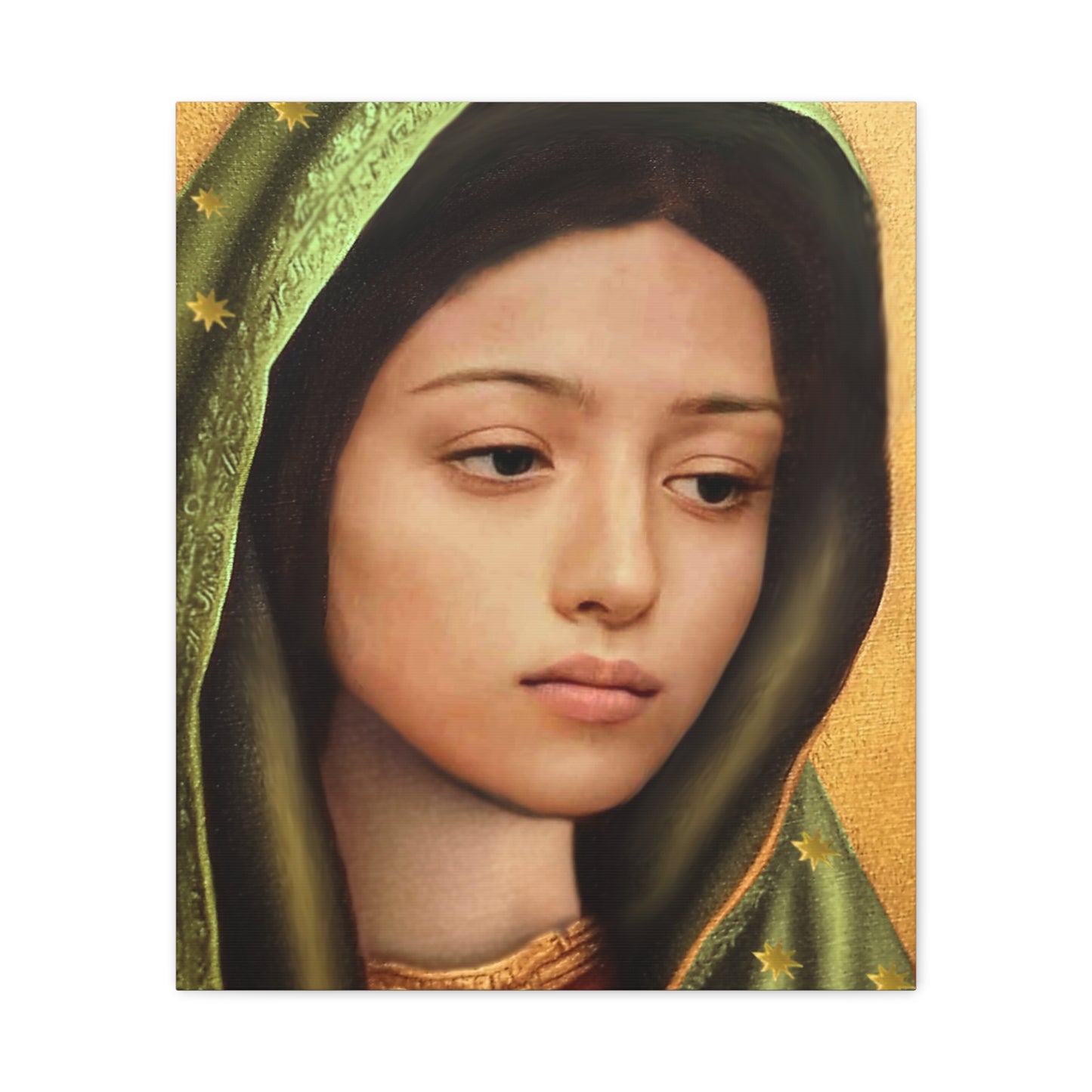 Our Lady of Guadalupe Mary Catholic Canvas Wall Art, Christian Decor
