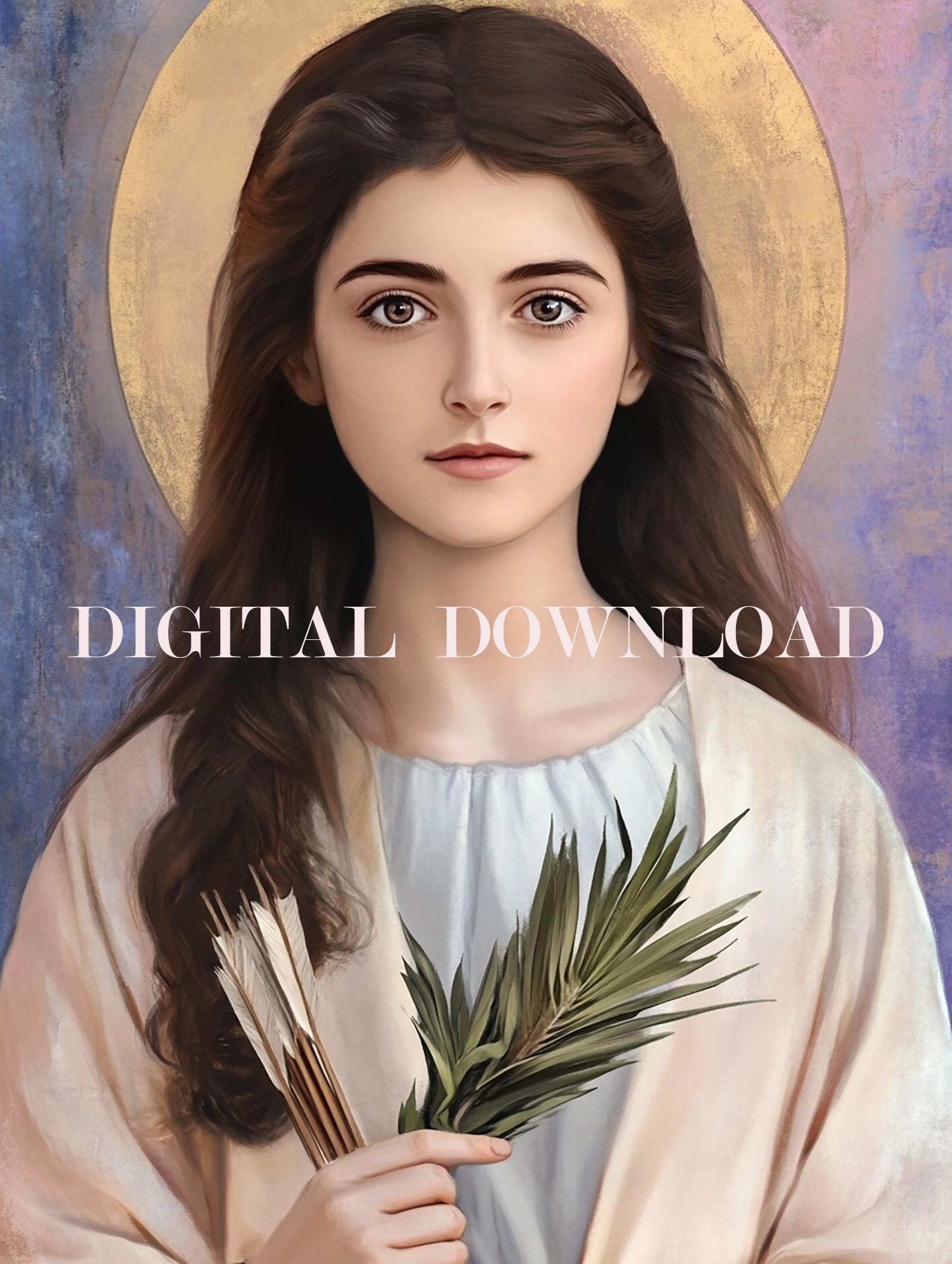 St. Philomena Art Digital Image  Print image 0